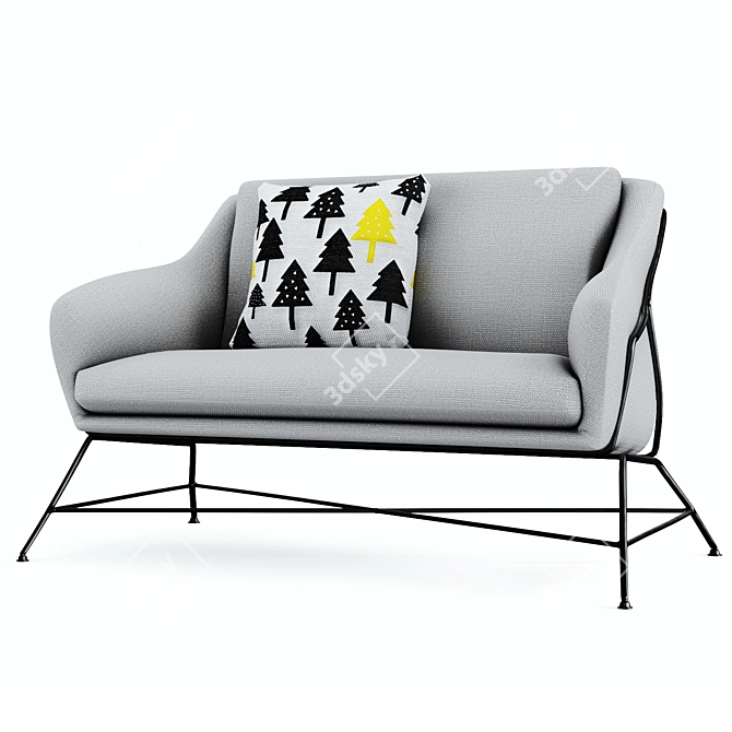 Modern Brida Sofa: Simple, Functional Design 3D model image 6
