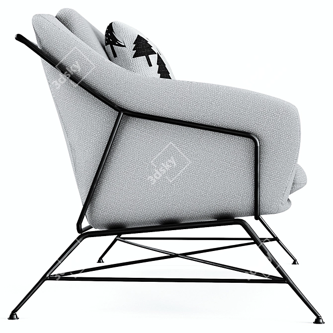 Modern Brida Sofa: Simple, Functional Design 3D model image 7