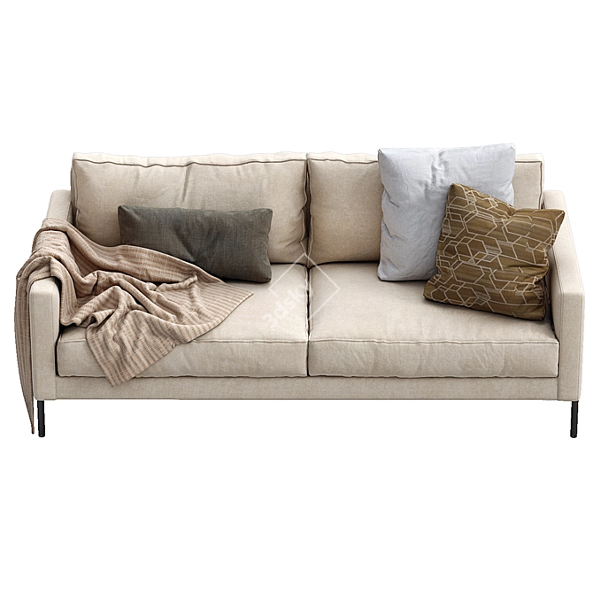 LUCA Interface Sofa - Sleek and Modern Design 3D model image 4