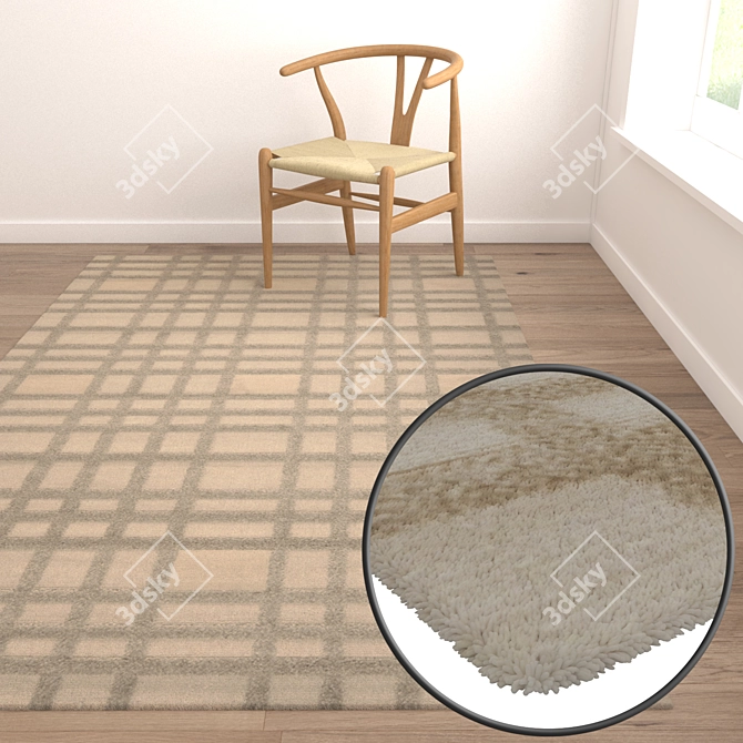 Luxury Carpet Set: High-Quality Textures for Stunning Renders 3D model image 5