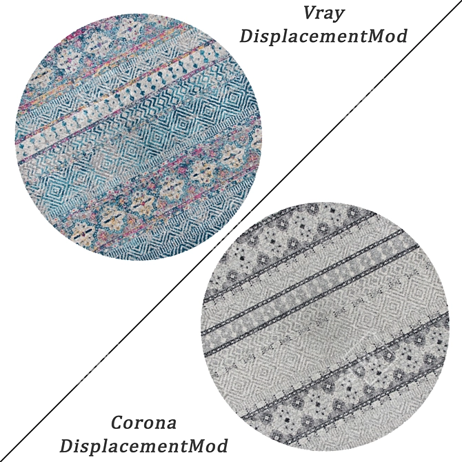 Round Carpets Set: Versatile and Realistic 3D Designs 3D model image 2