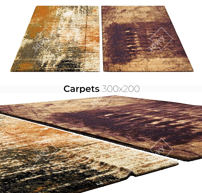 Elegant Interior Carpets 3D model image 1