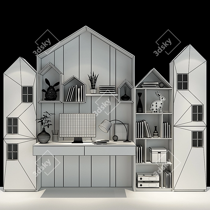  Playful Kids Furniture Set 3D model image 3