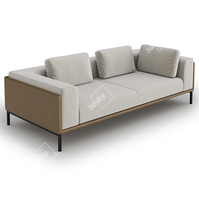 Elegant Slettvoll Zofi Sofa 3D model image 2