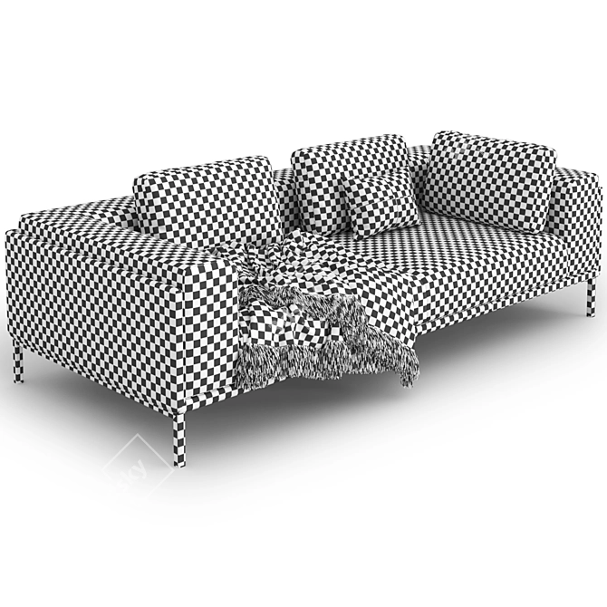 Elegant Slettvoll Zofi Sofa 3D model image 10