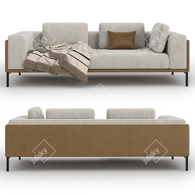 Elegant Slettvoll Zofi Sofa 3D model image 12