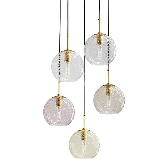 Finnar Glass Pendant Light 3D model image 1