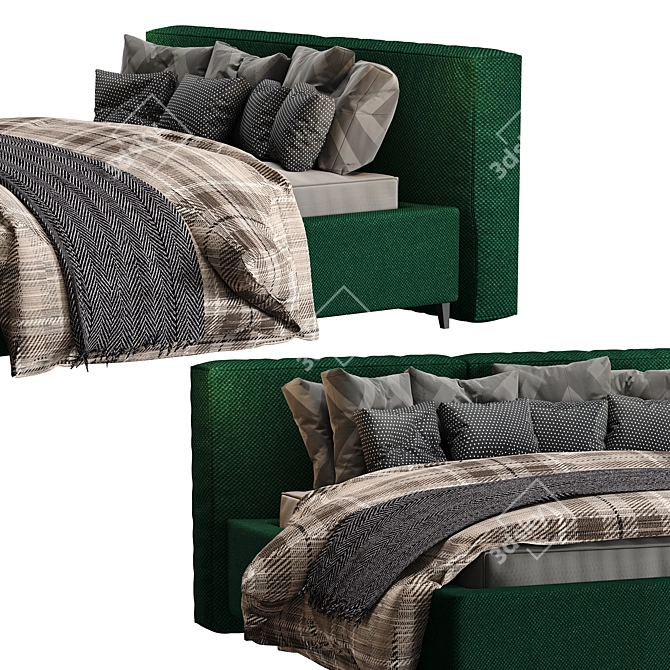 Luxury Dream Bed 3D model image 2