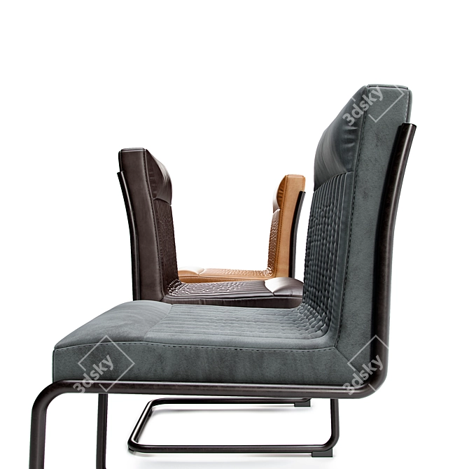 Contemporary Dining Chair Vid 3D model image 3