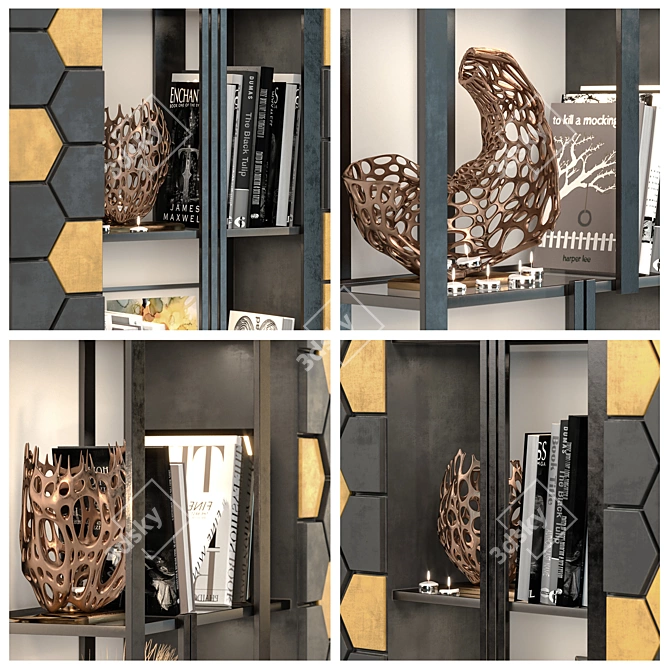 Elegant Decorative Rack: High Detail & Quality 3D model image 3