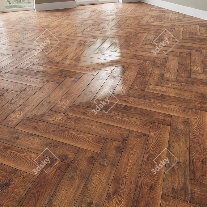 Versatile Chestnut Bakersfield Laminate 3D model image 2