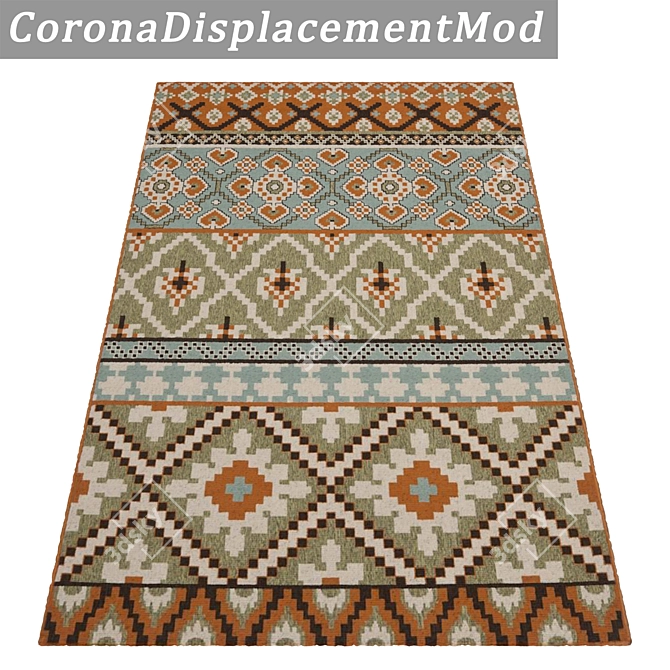 Title: Luxury Texture Carpets Set 3D model image 4