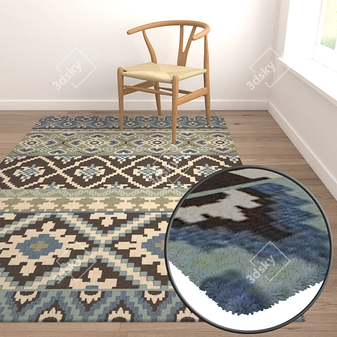 Title: Luxury Texture Carpets Set 3D model image 5