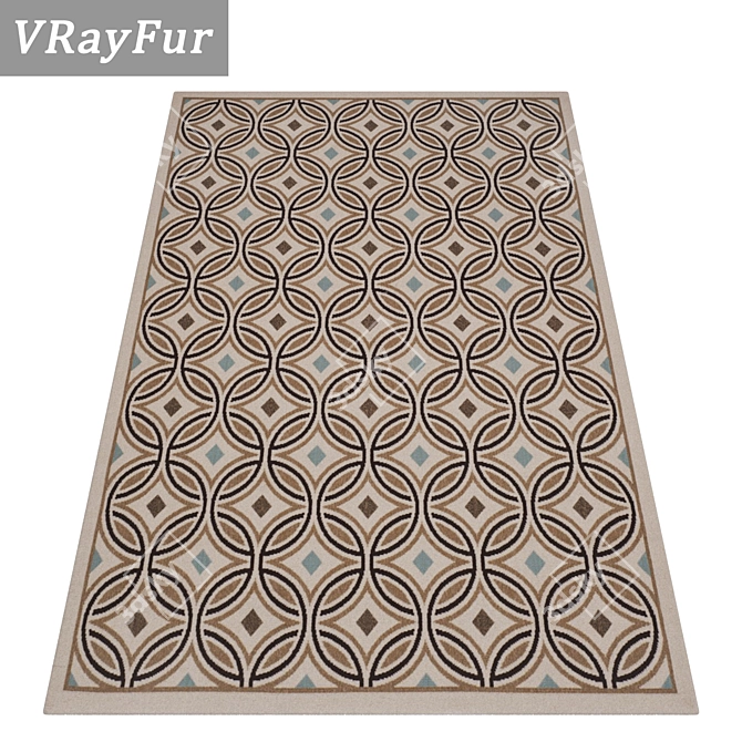 High-Quality Carpet Set | 3D Textured Rugs for VRay & Corona 3D model image 2