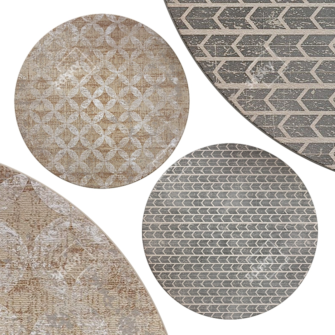 Elegant Circle Rugs | No. 124 3D model image 1