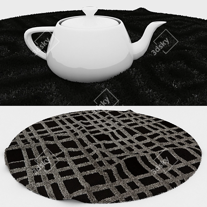 Round Carpets Set - Variety in Every Detail 3D model image 3