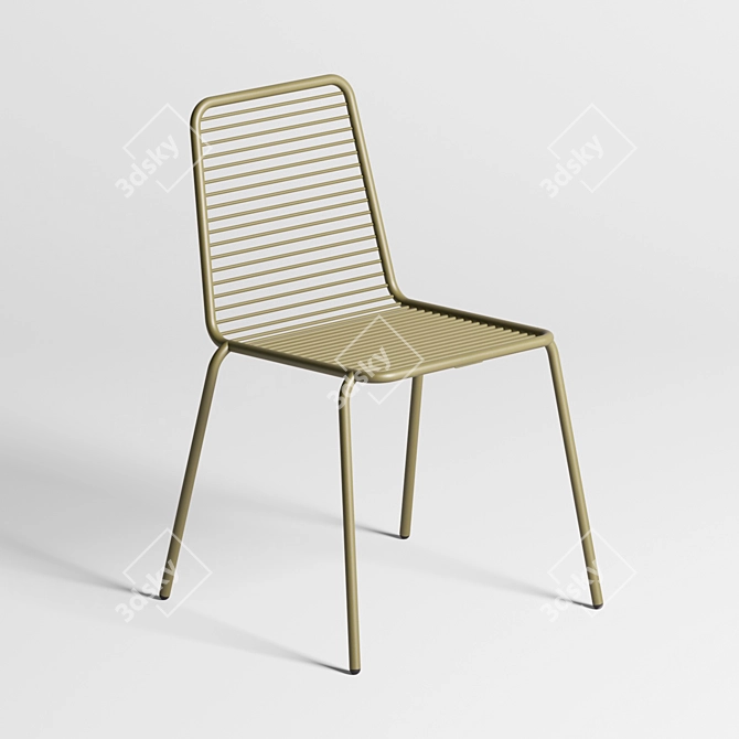 Minimalist Ergonomic Chair 3D model image 1