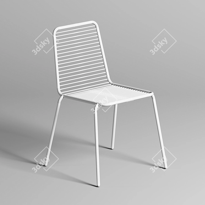Minimalist Ergonomic Chair 3D model image 2