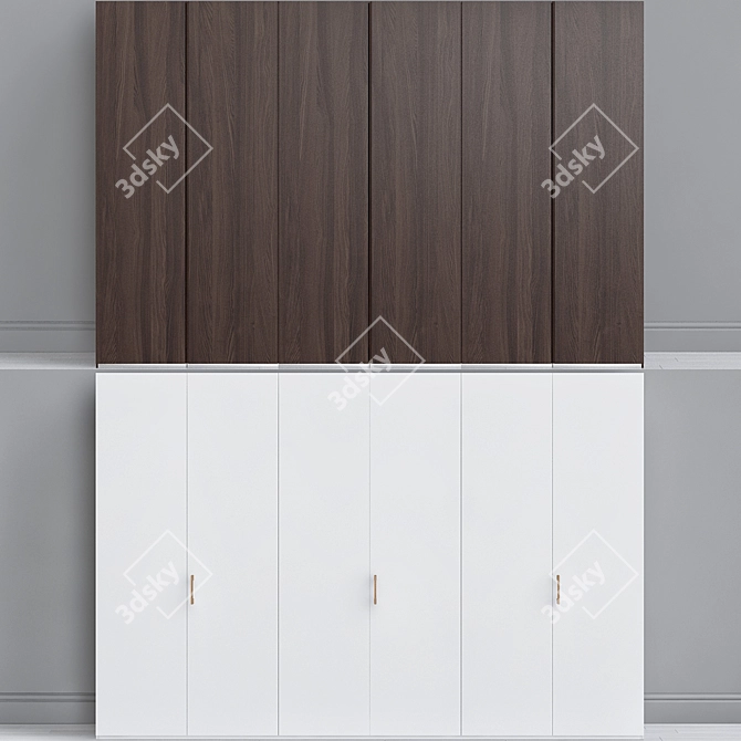 Modern Wardrobe Poliform Club Set 3D model image 1