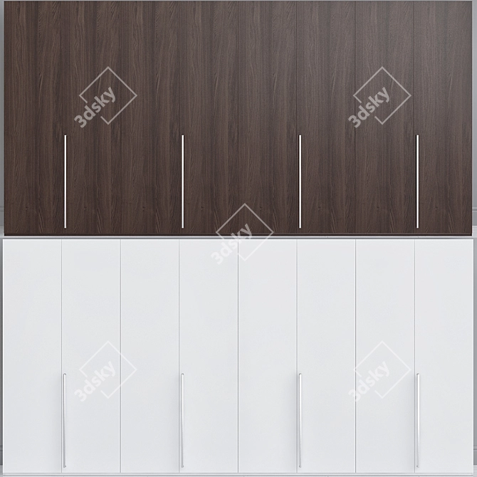 Modern Wardrobe Poliform Club Set 3D model image 2