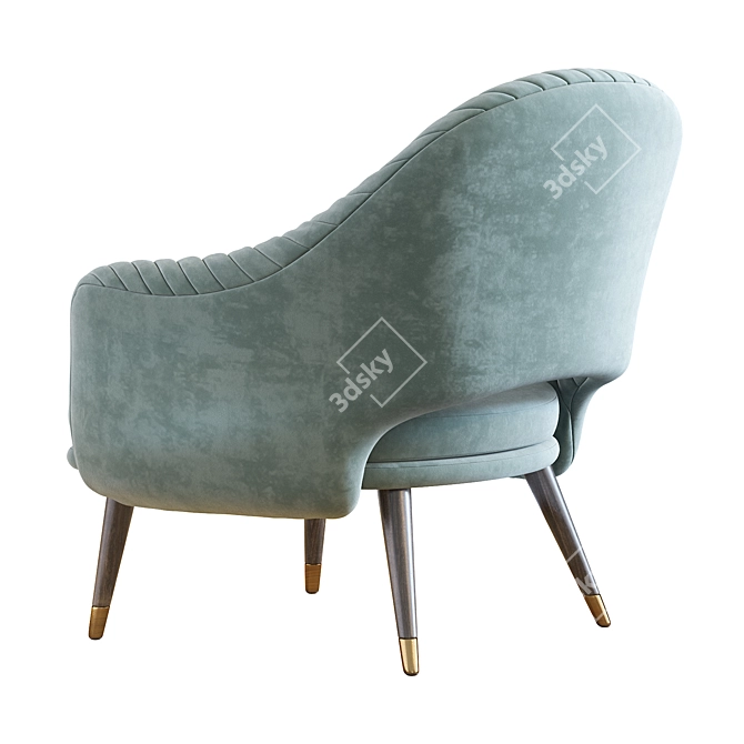 Cozy Lounge Armchair 3D model image 3