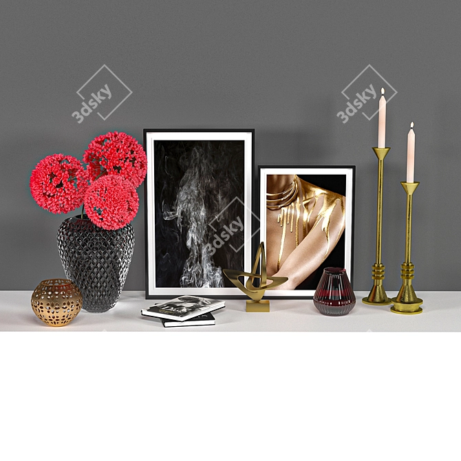 Elegant Decorative 3D Model 3D model image 1