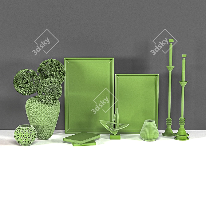 Elegant Decorative 3D Model 3D model image 2