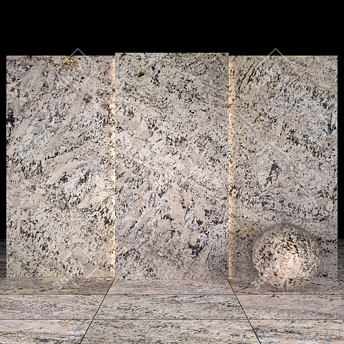 Bianco Persia Marble: Luxurious Texture for Elegant Spaces 3D model image 3