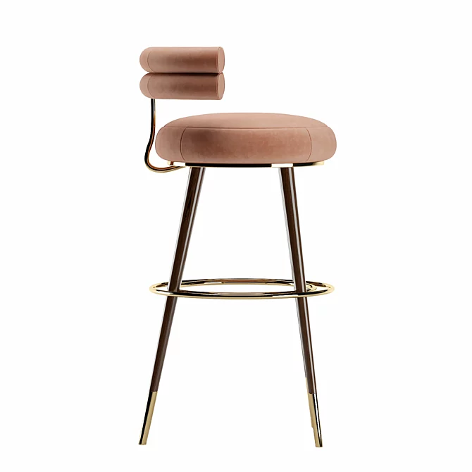 Elegant Betsy Bar Stool 3D model image 3