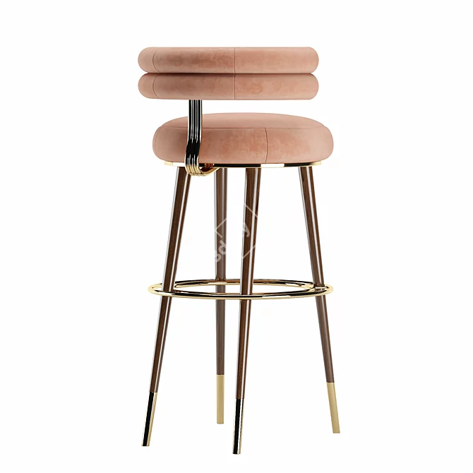 Elegant Betsy Bar Stool 3D model image 4