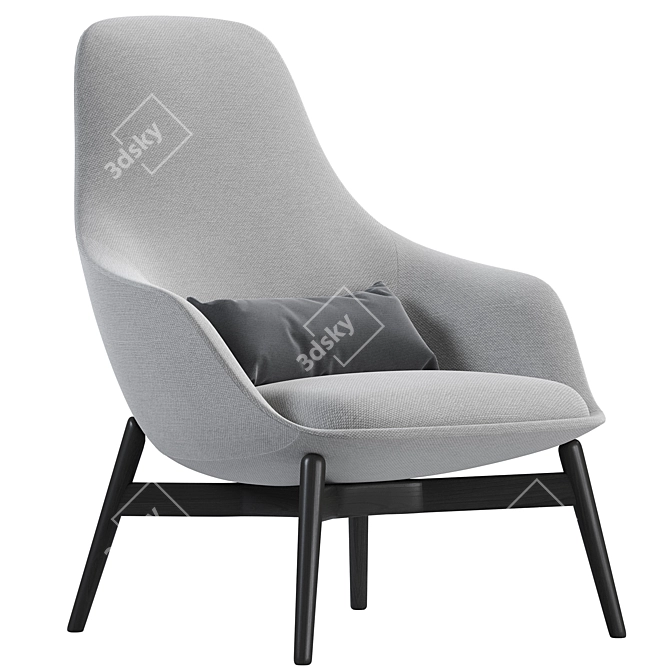  Bernhardt Design Canelle Swivel Armchair: Modern Elegance 3D model image 4