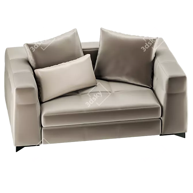 Luxurious Minotti Blazer Sofa 3D model image 2