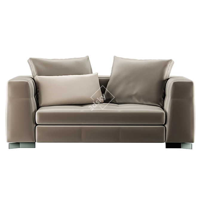 Luxurious Minotti Blazer Sofa 3D model image 5