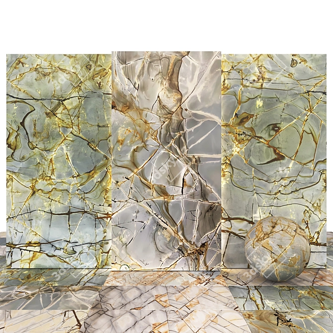 Roma Quartzite: Stunning, Versatile, High-Quality 3D model image 1