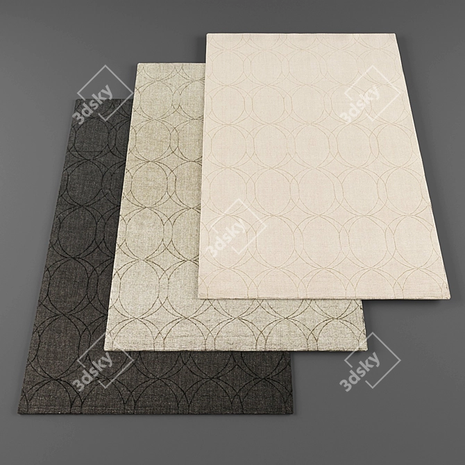 Luxury Carpet Collection: 5 High-Resolution Textures 3D model image 1