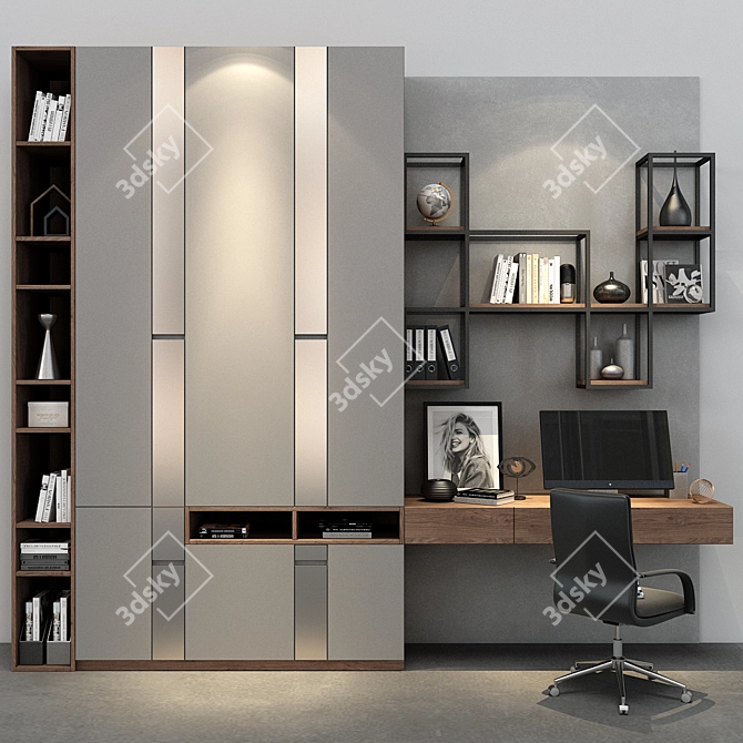 Modern Cabinet Furniture 093 3D model image 2