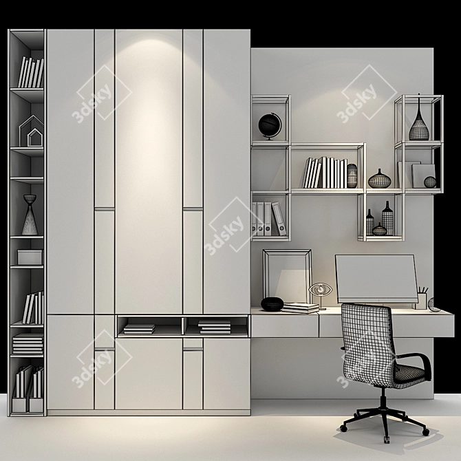 Modern Cabinet Furniture 093 3D model image 3