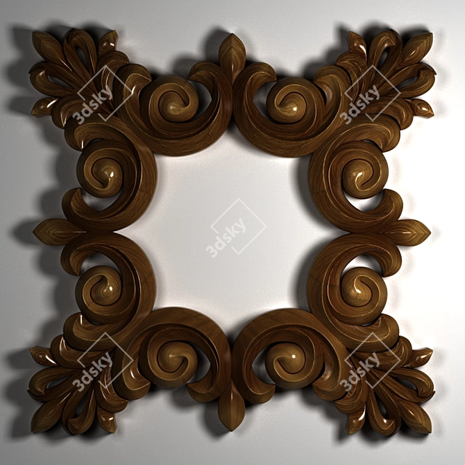 Elegant Architectural Ornament 3D model image 3