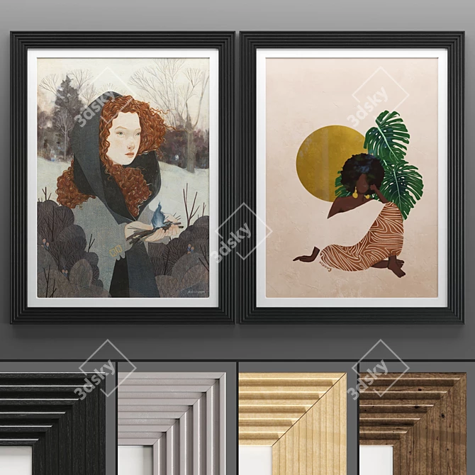 Art Frame 684 - Modern Picture Frames 3D model image 1