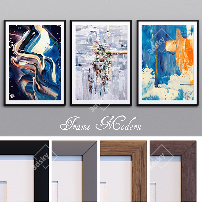 Modern Frame: Sleek and Stylish 3D model image 1