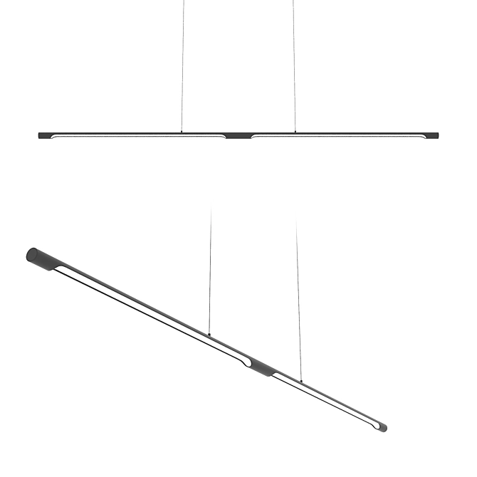 Modern LED Linear Light - ESPOS LONG 3D model image 1