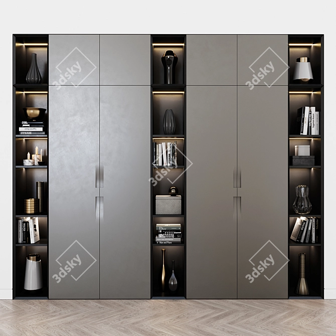 Contemporary Corona Wardrobe Collection 3D model image 1