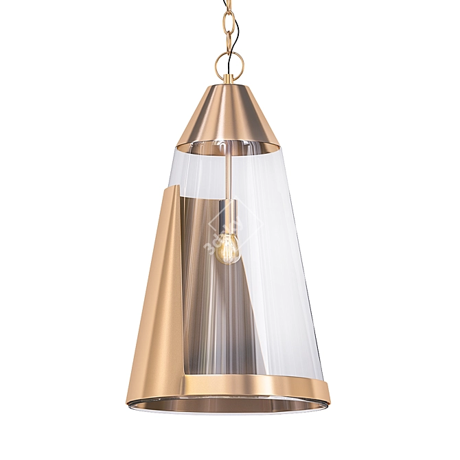 Kelly Hoppen Bessie Pendant: Elegant Illumination 3D model image 1