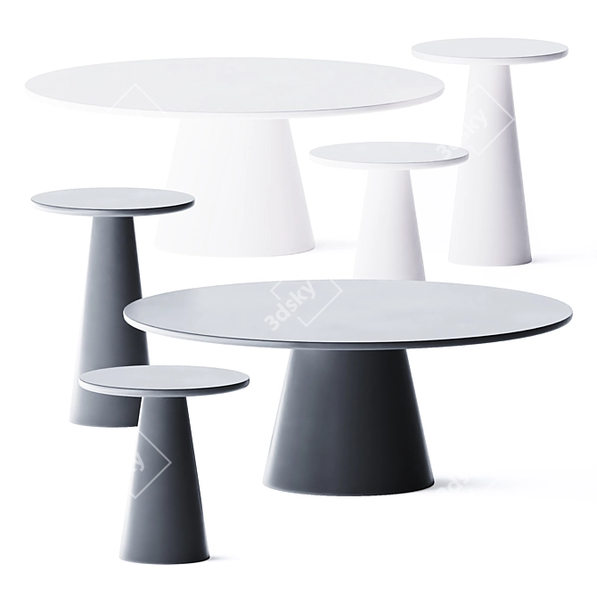 CONIC Coffee Table: Sleek and Stylish 3D model image 1