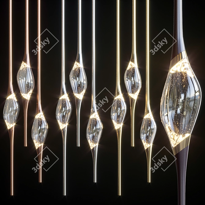 Elegant Il Pezzo 12 Round Chandelier 3D model image 1