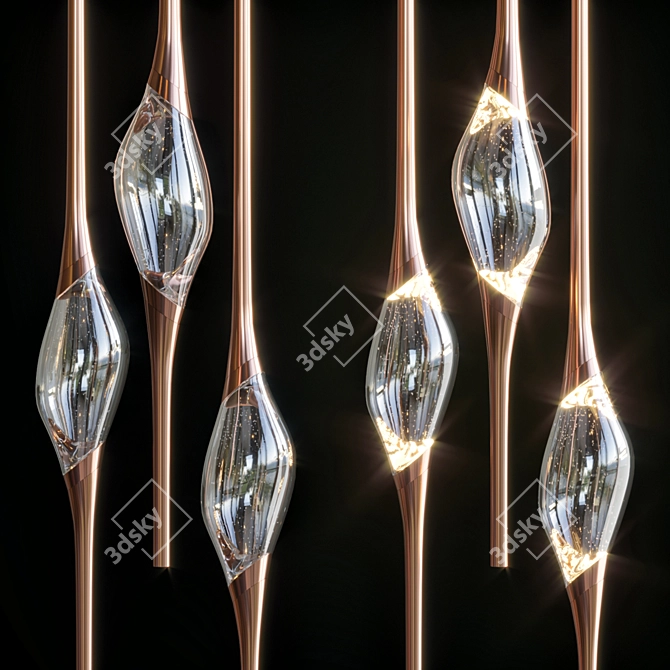 Elegant Il Pezzo 12 Round Chandelier 3D model image 4