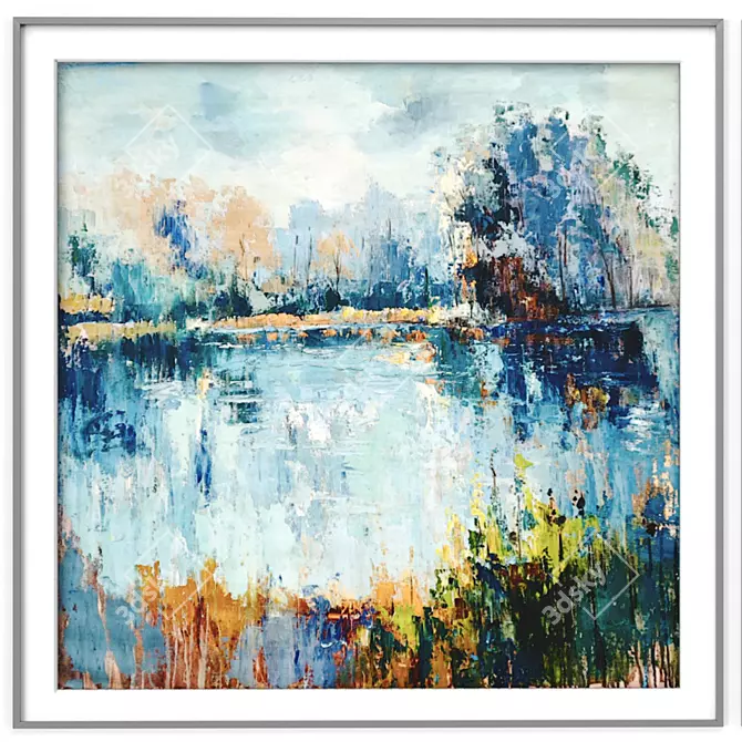 Impressionist Art Frames: Enhance Your Space 3D model image 2