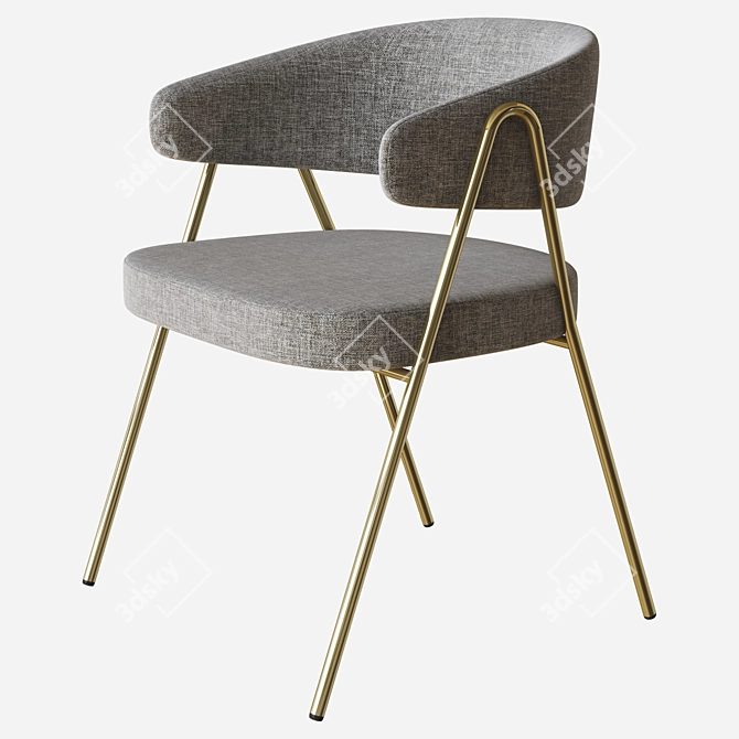Modern Chia Chair: Elegant 3D Model 3D model image 1