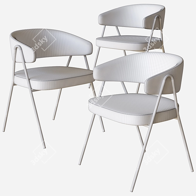 Modern Chia Chair: Elegant 3D Model 3D model image 3