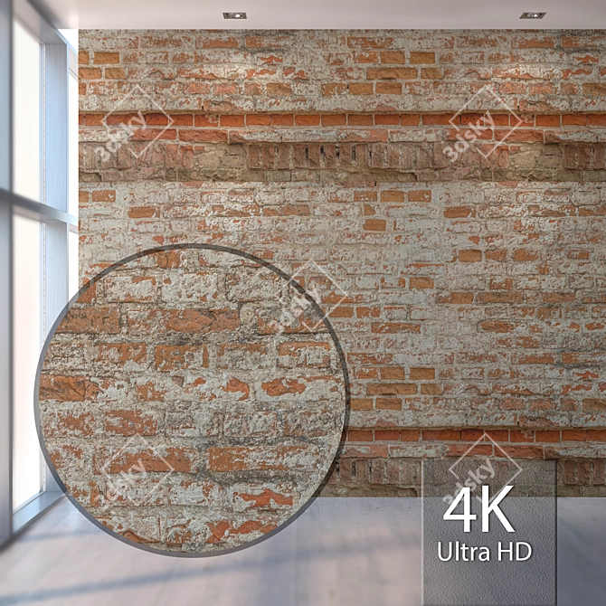 Title: Rustic Brick Texture 3D model image 1